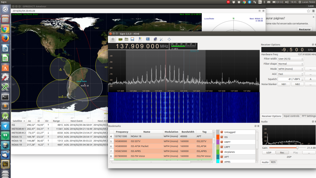 GQRX NOAA Record in Progress