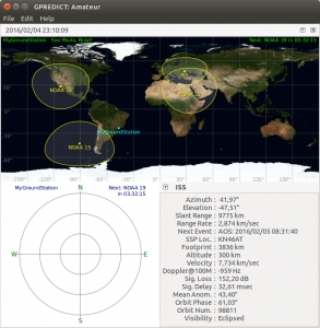 GPredict Main Screen