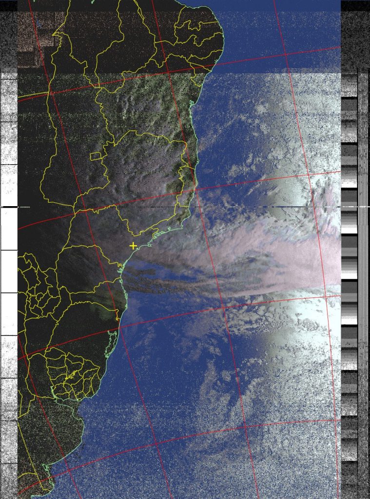 Processed NOAA 18 image